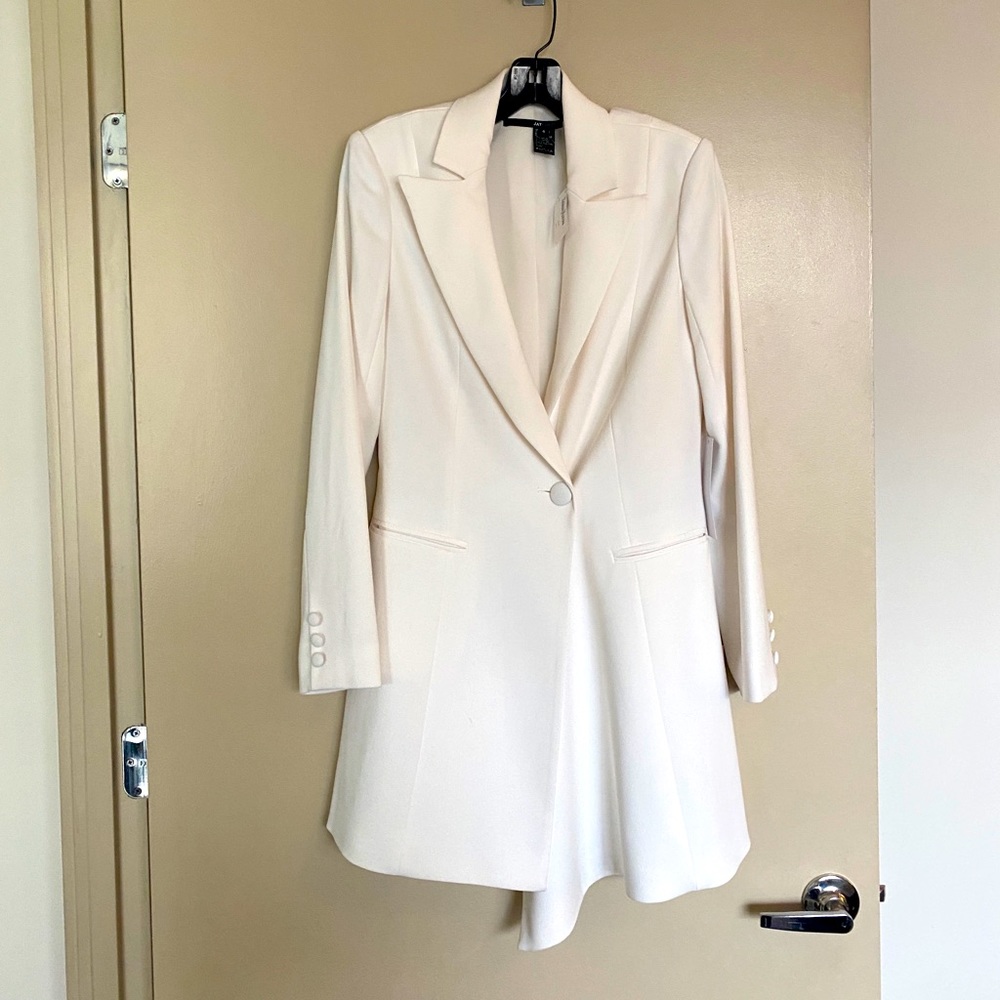 JayGodfrey White Blazer Dress Bridal